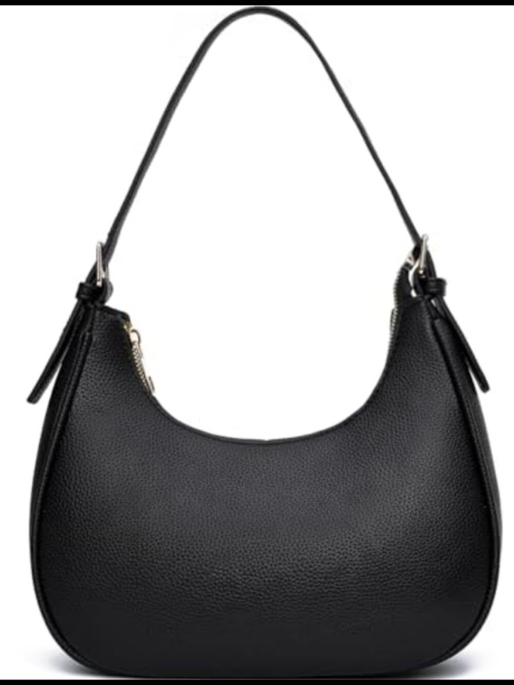 Crescent Hobo Shoulder Bag Vegan Leather Crossbody Purse